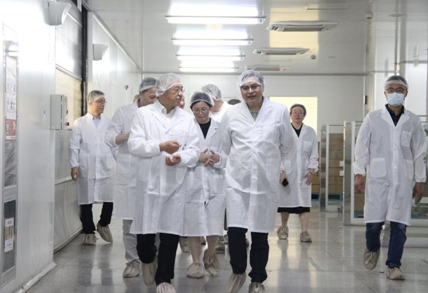 上海醫藥領導一行來我公司調研指導工作